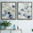 " Indigo Ginkgo I " 2 - Pieces Painting Print