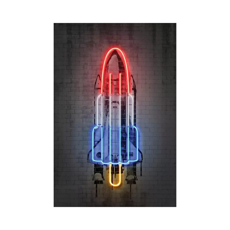 " Rocket " by Octavian Mielu, Wrapped Canvas, 60" H x 40" W x 1.5" D