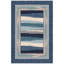 Tapis Juniper moderne à rayures effet pinceau, bleu marine, turquoise, gris, crème et rose, lavable à la machine, antidérapant, à poils courts, pour l'intérieur et l'extérieur, adapté aux animaux domestiques, idéal pour le salon, la chambre, la salle à manger, l'entrée, le couloir ou le bureau.-1324417199