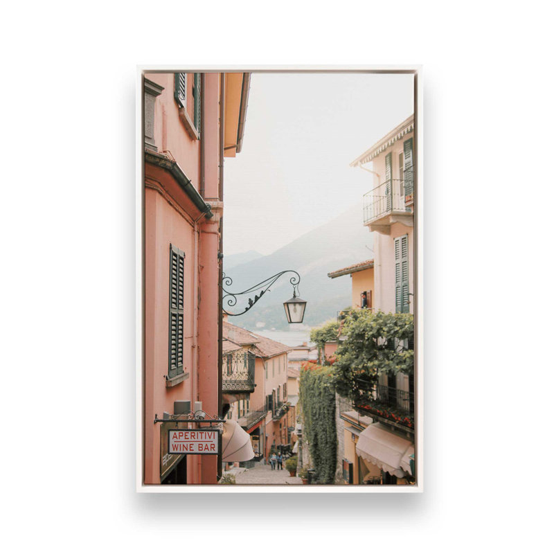 Impression sur toile Bellagio, H 30,75 po x l 20,75 po x P 1,75 po, Cadre flottant blanc opaque