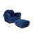 Weybridge Kids 9'' Wood Club Chair Chair and Ottoman-1794375815