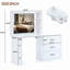 Meuble-lavabo 55,2 po avec armoire latérale librement réglable