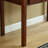 Nut-Brown Rectangular Solid Wood with 3 drawers desk
