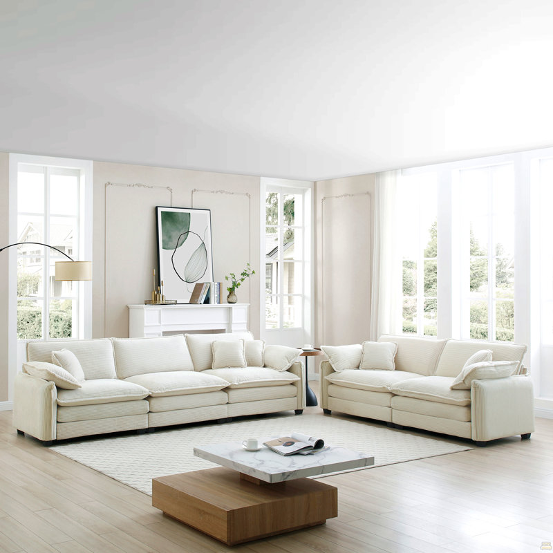 Ensemble de canapé Family, Beige
