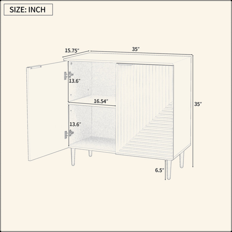 Armoire d'appoint Mirod Modern
