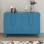 Buffet polyvalent - magnifique buffet en bois avec tablettes réglables et poignées arquées uniques-602392292
