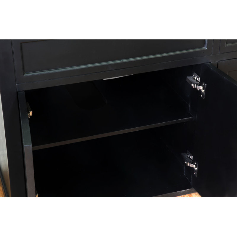 Ensemble de meuble-lavabo double 60 po Lovelady, Ébène