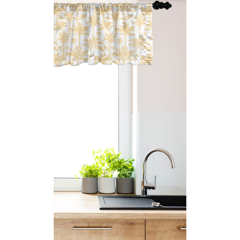 Ensemble de 2 cantonnières tropicales Ambesonne, L 42 po x L 12 po