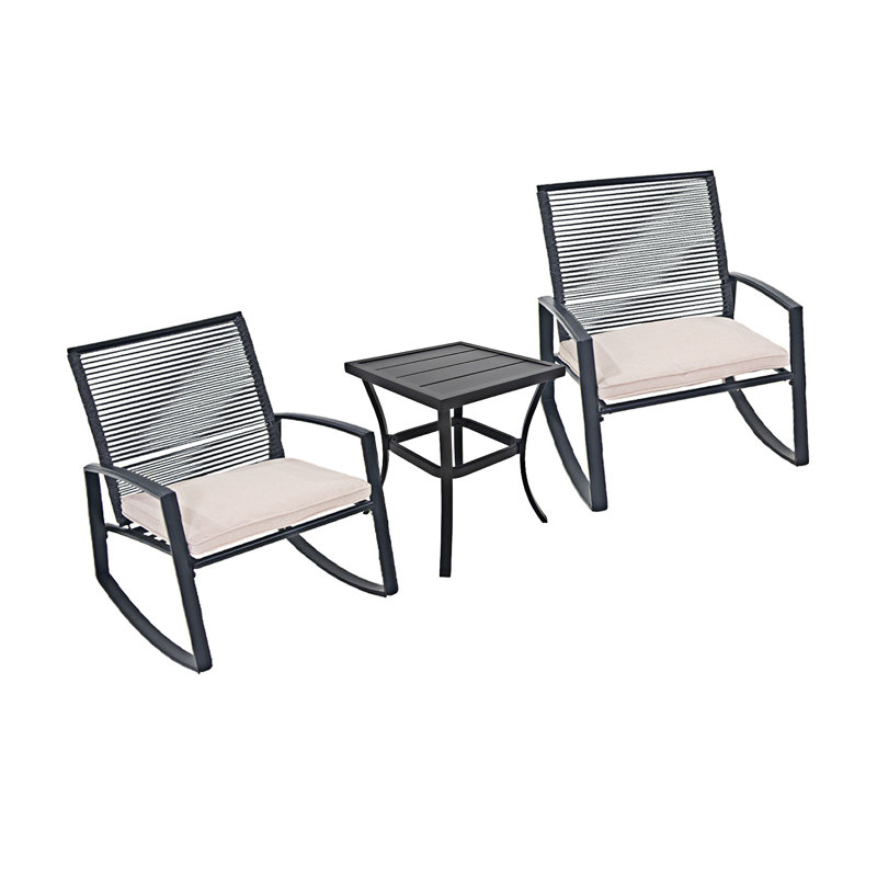 Ensemble de conversation bistro pour 2 personnes, Beige