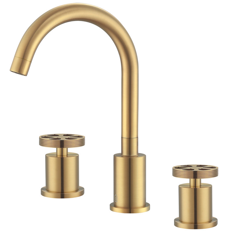 Nova Widespread 2-handle Bathroom Faucet, Brushed Titanium Gold