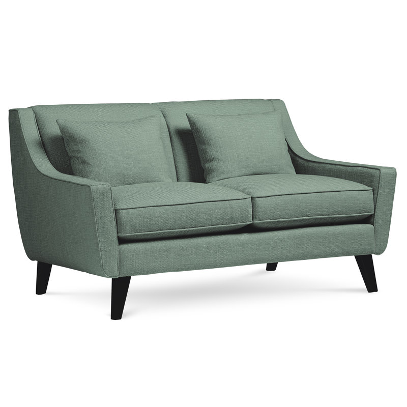 Gros Upholstered 61'' Loveseat, Vibe Coastal Chenille