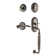 Nostalgic Warehouse Rope Rosette F Grip Handleset with Single Cylinder Deadbolt and Swan Lever