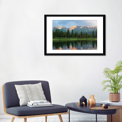 «West Needle Mountains Reflection in Molas Lake, Weminuche Wilderness, Colorado», reproduction de photo sur toile