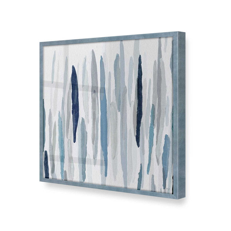 Blues rythmique v1, Papier avec cadre électrique Electric Sky, H 13,5 po x l 13,5 po x P 1,25 po