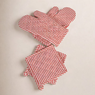 Potholder and Oven Mitt Set