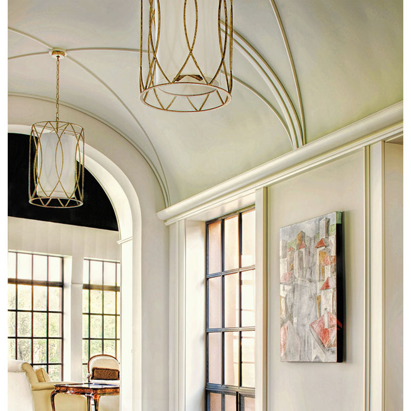 Sausalito 4 - Light Pendant, 35" H x 22" W x 22" D, Silver Gold