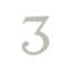 Chiffres Deltana 4 pi 4U15; laiton massif; finition nickel satiné-14748053-14748054