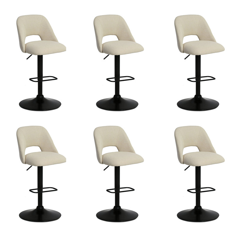 Tabouret de bar rotatif à hauteur ajustable Bridgette 24 "à 32" (ensemble de 6, Otameal