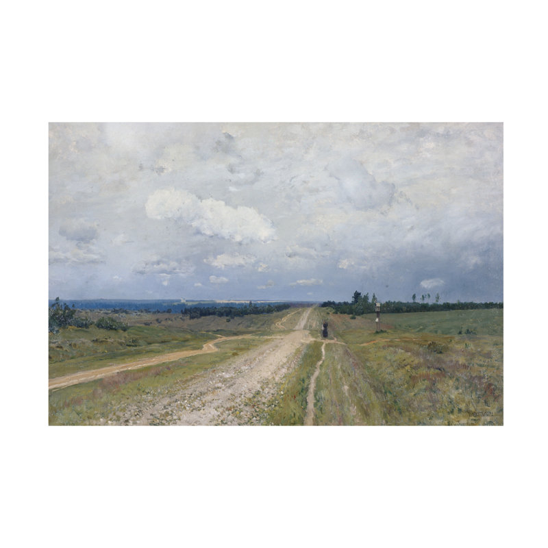 «Isaak Ilitch Lévitan, la route de Vadrika, 1892», art sur toile, H 16 po x l 24 po
