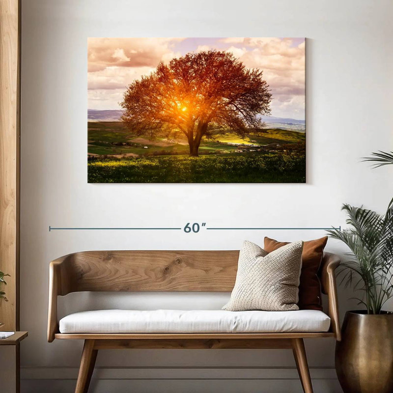 Harnek Sunlit Tuscan Tree, 30" H x 45" W