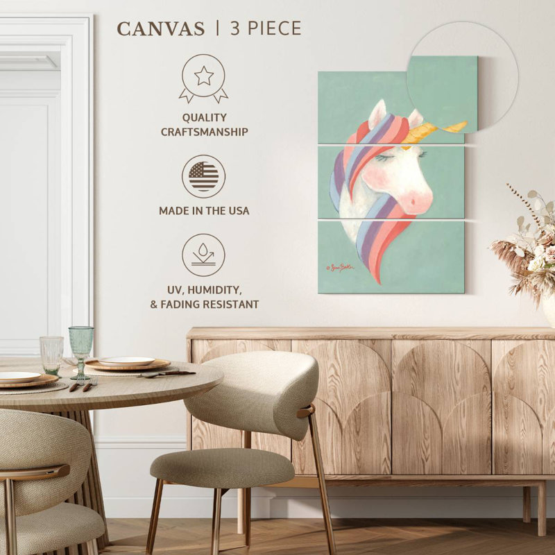 Brampt Pastel Unicorn, 74" H x 48" W