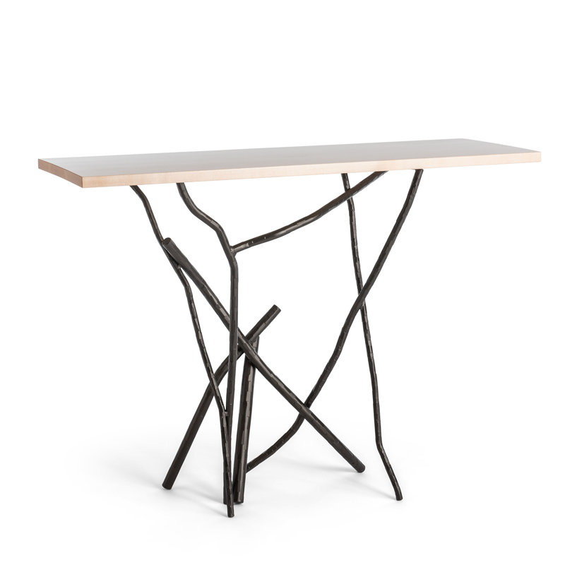 Brindille 46" Console Table, Natural, Dark Smoke