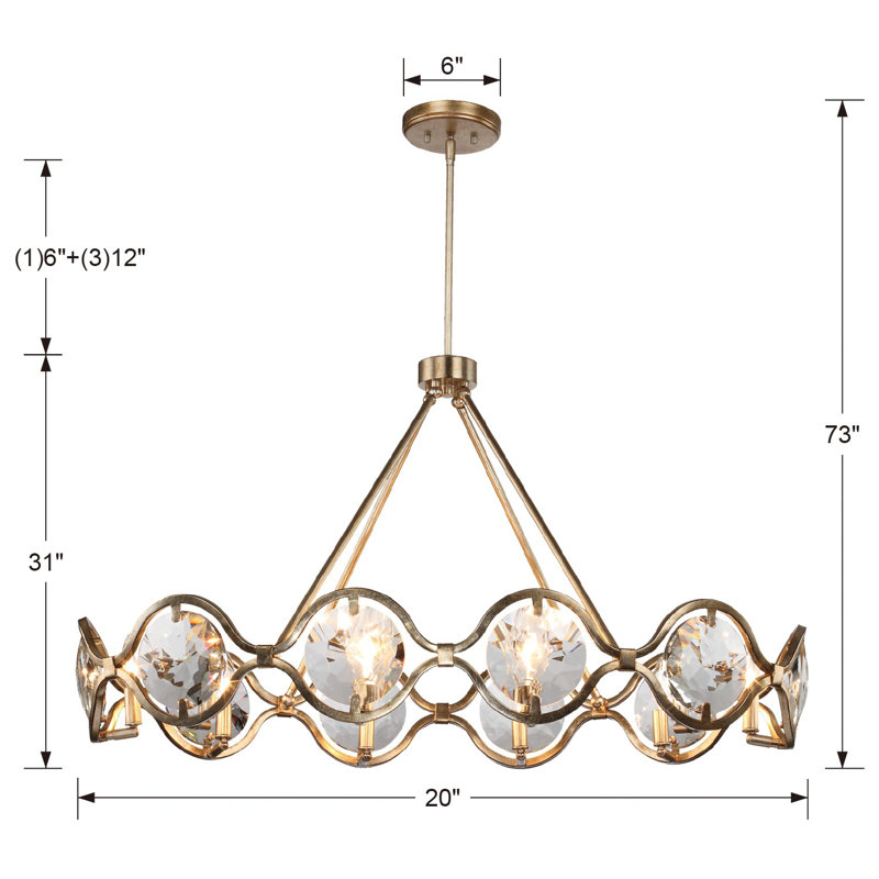 Lustre de roue de wagon à 10 lumières unique Geil