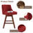 Counter Height Swivel Nailhead Upholstered Bar Stools (Set Of 4)-303028020