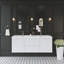 Meuble-lavabo flottant mural 60 po avec double vasque et tiroirs à fermeture douce-532896559