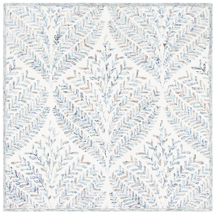 Floral Wool Hand Tufted Area Rug