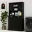 Armoire de salle de bain inclinable à deux compartiments avec panier à linge haut et 2 tablettes réglables-121089153