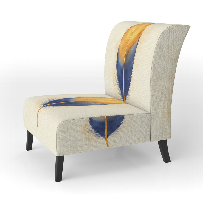 Fauteuil de chambre Glam Feather, Slipper Armless