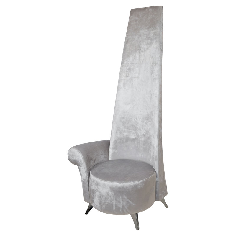 Duclos Upholstered Armchair, Steel Shimmer