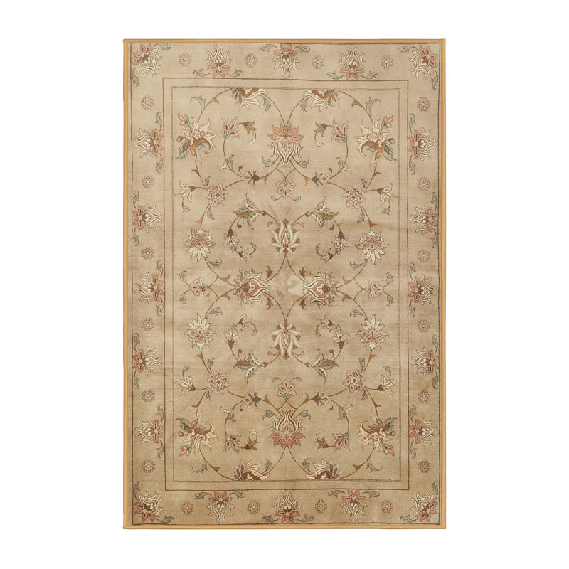 Tapis oriental beige / brun Lynsey, Rectangle 6 pi x 9 pi