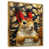 Toile avec cadre flottant or