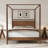 Solid Wood Canopy Bed Frame Four Posters Bed No Box Spring Needed-1716181334-1716181333