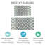 Tapis de cuisine polyvalent 2 pièces