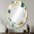 Sunair - Abstract Oval Decorative Mirror On Metal-1991727168