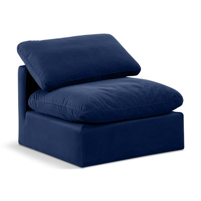 Musheerah Indulge Upholstered Modular Armless Chair