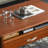 Solid wood coffee table with retro design