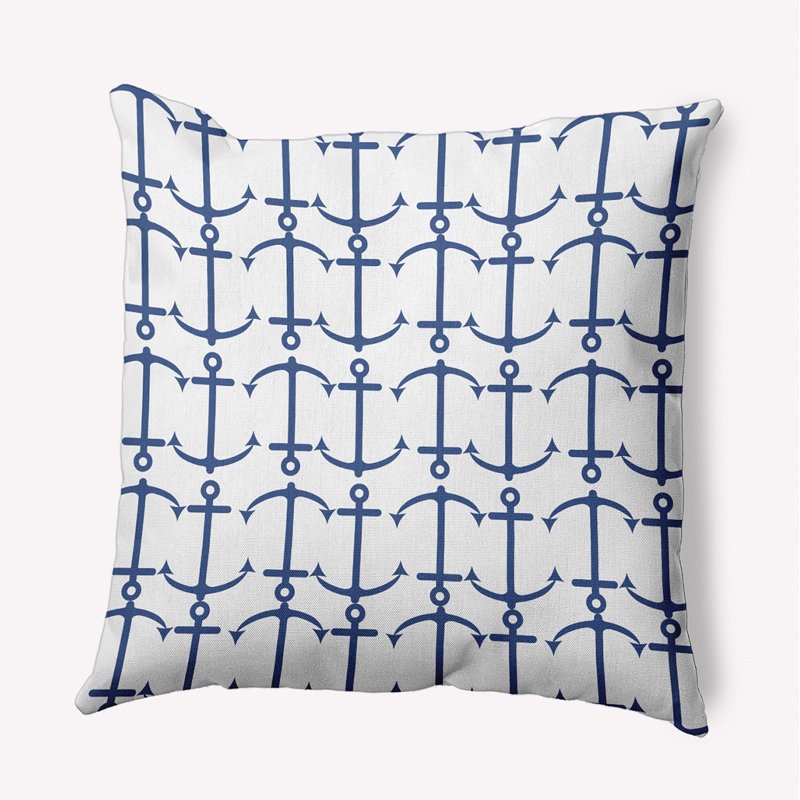  Housse et insert de coussin décoratif en polyester, Bleu marine, 16 po x 16 po