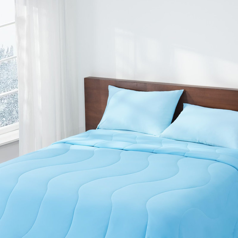 Bedtter® Luxe Cooling Comforter Queen Size 90"x90" for Hot Sleeper, Queen Comforter, Blue