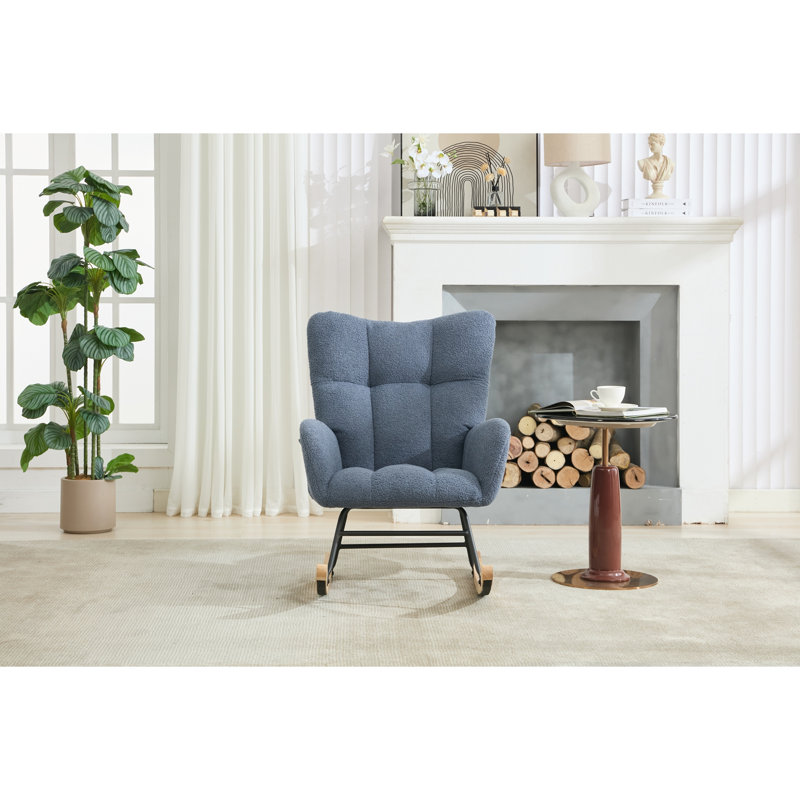 Fauteuil berçant et oscillant Teddy, Navy