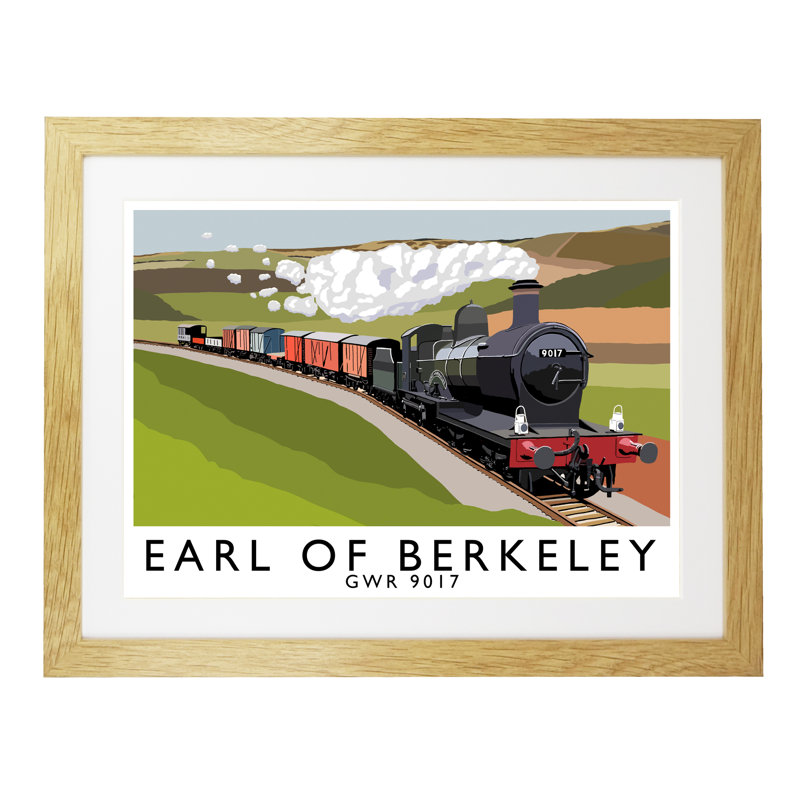 Earl Of Berkeley by Richard O'Neil - Print, Oak Wood Frame, 44 cm H x 54 cm W x 2.2 cm D