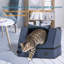 Bac à litière de voyage portatif Tucker Murphy Pet ™, gris-335161557