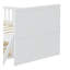 Cadre de lit simple avec rangement à 4 tiroirs, cadre de lit en bois pour enfants, lit plateforme simple avec tête de lit et échelle de garde-corps, aucun sommier requis, assemblage facile, blanc