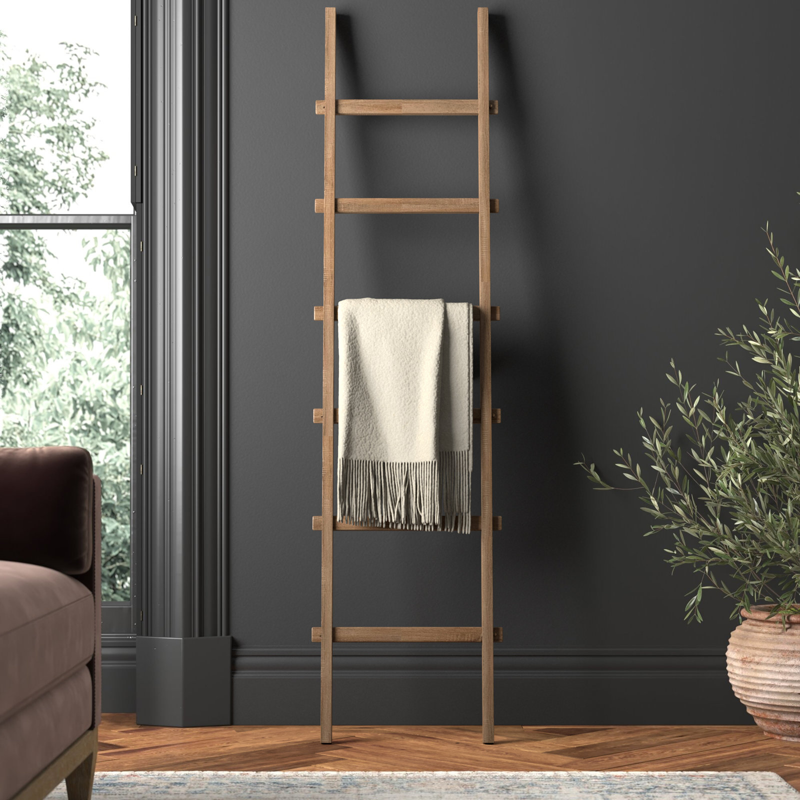 Blanket Ladder, Light Brown