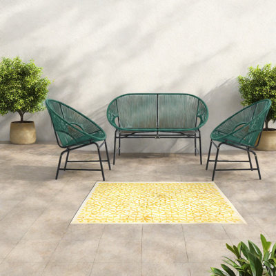 Ensemble de canapés pour patio en métal