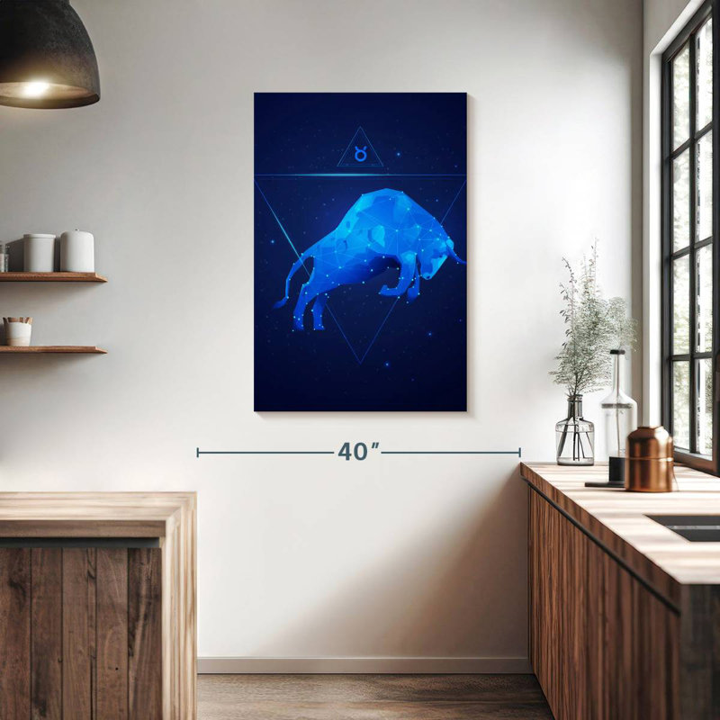 Adella Geometric Taurus, 39" H x 26" W