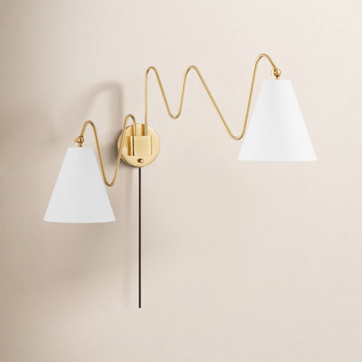 Hudson Valley 2-Light Swing Arm Sconce